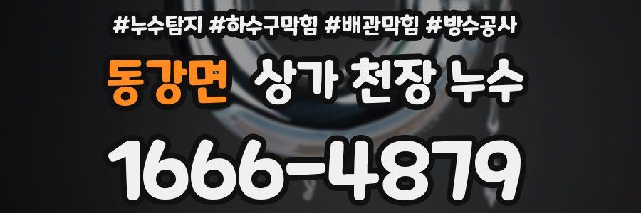 동강면 상가 천장 누수