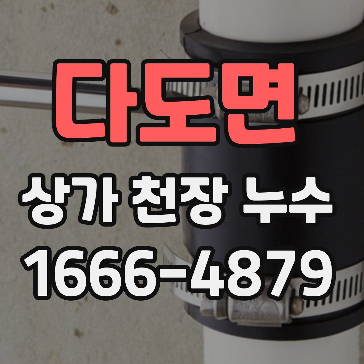 다도면 상가 천장 누수