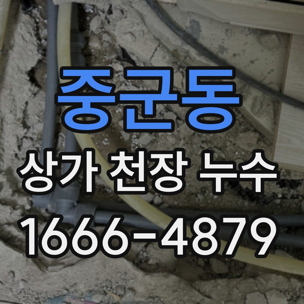 중군동 상가 천장 누수