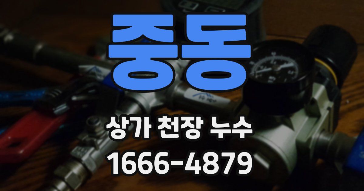 중동 상가 천장 누수