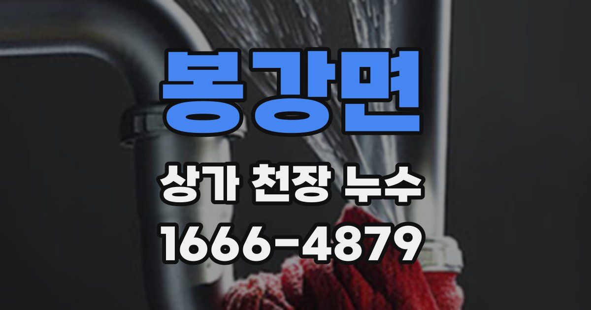 봉강면 상가 천장 누수