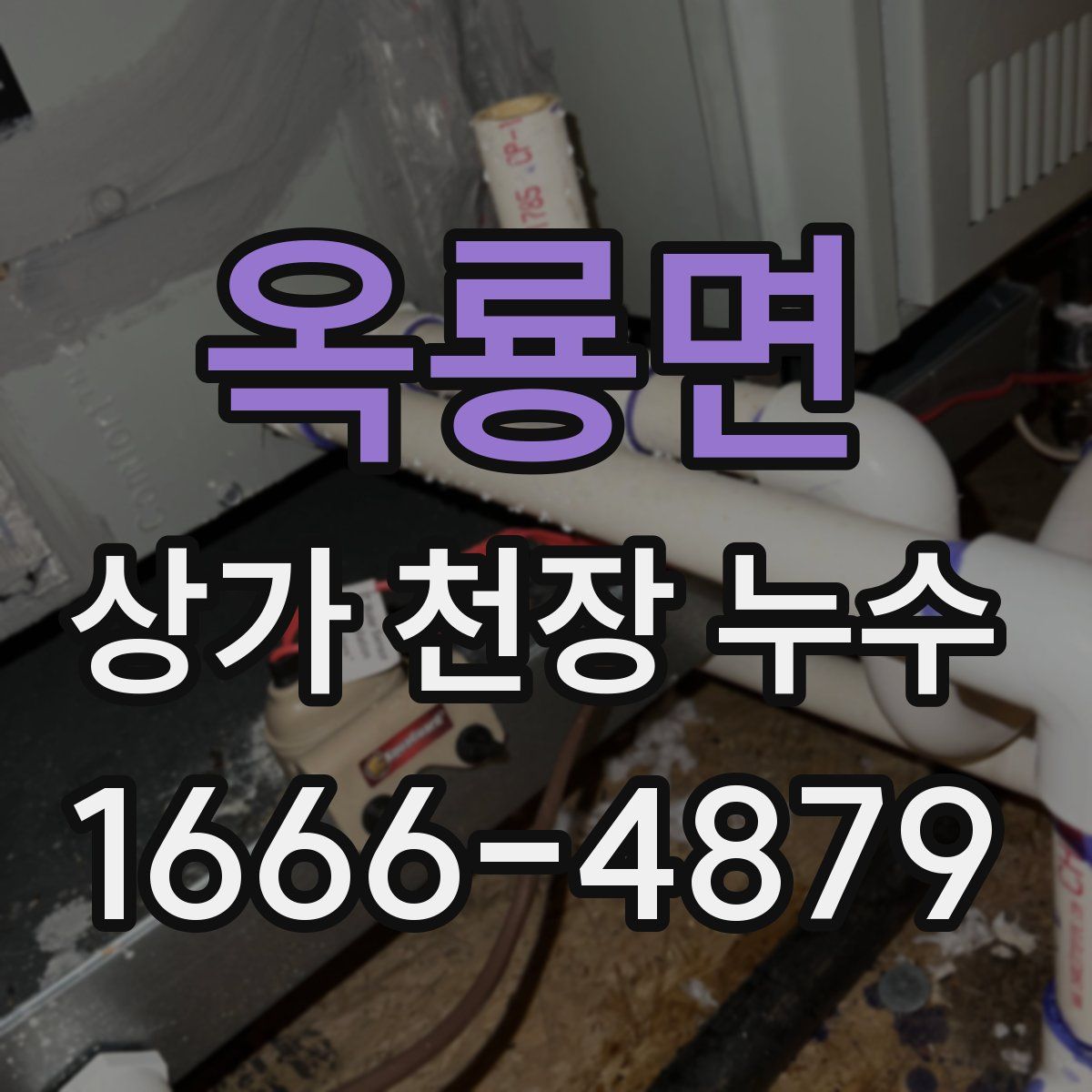 옥룡면 상가 천장 누수