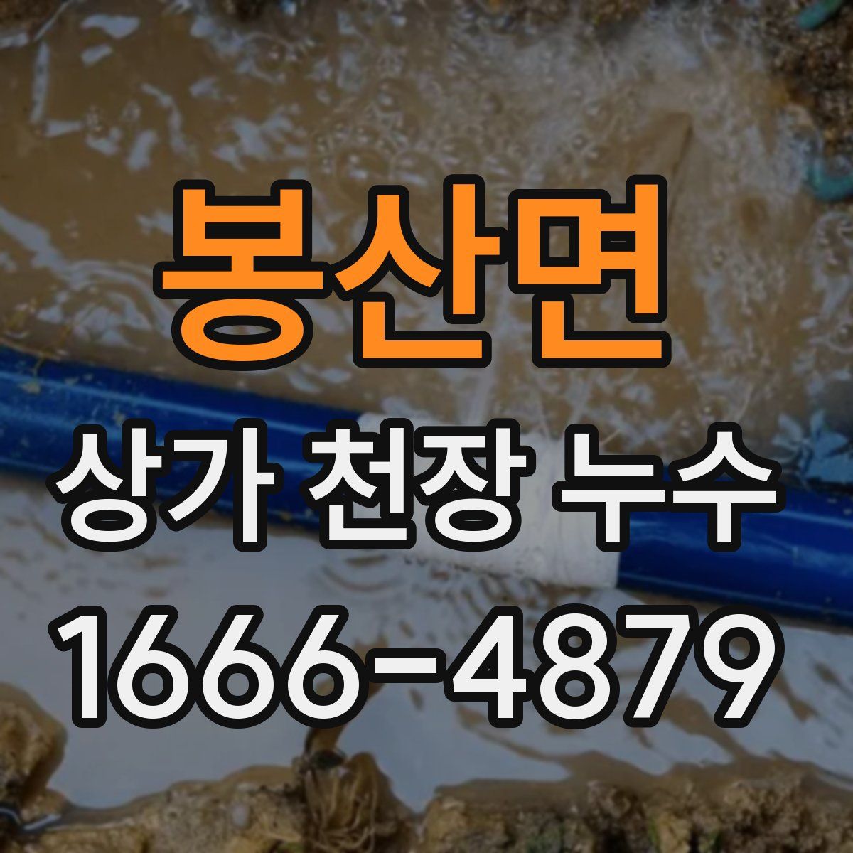 봉산면 상가 천장 누수