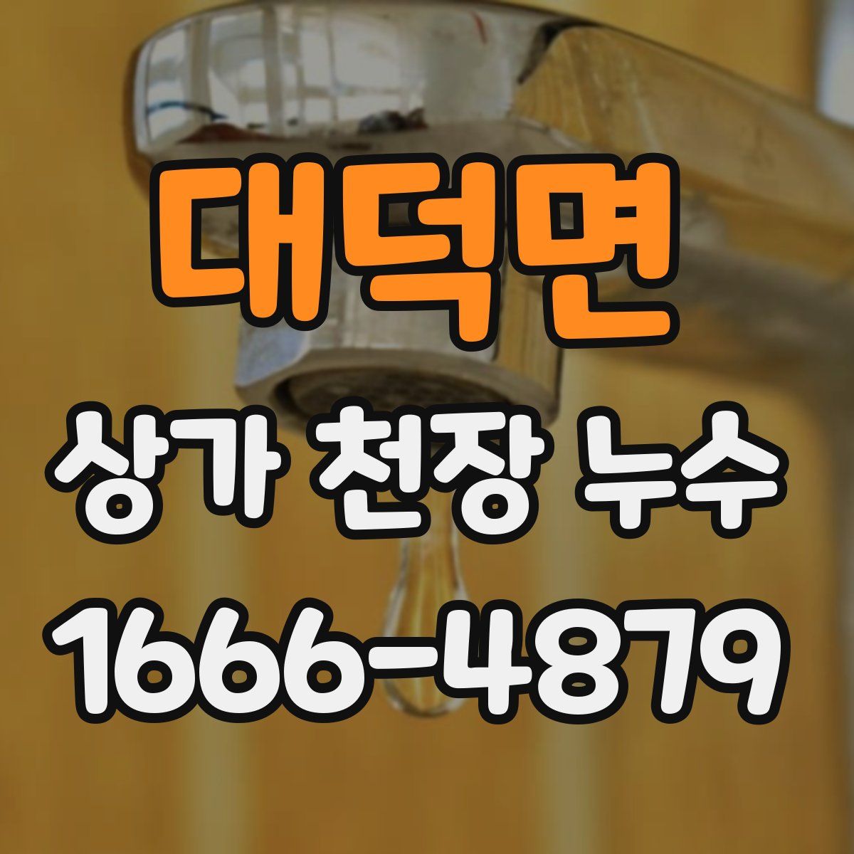 대덕면 상가 천장 누수