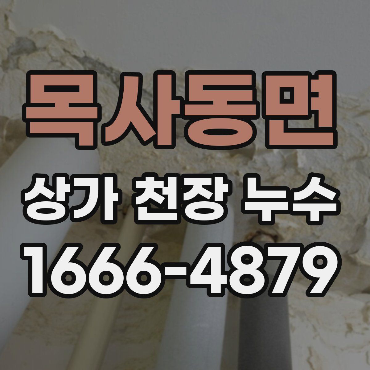 목사동면 상가 천장 누수