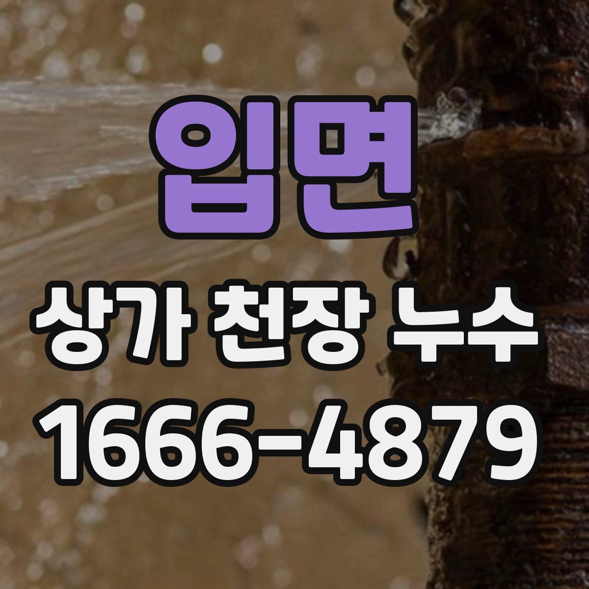 입면 상가 천장 누수