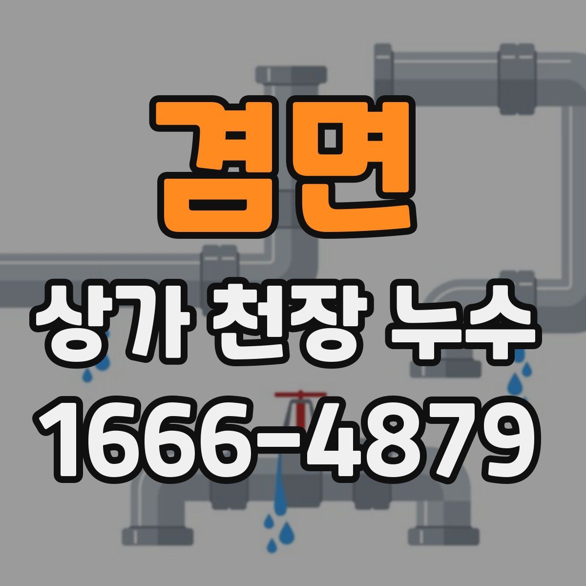 겸면 상가 천장 누수