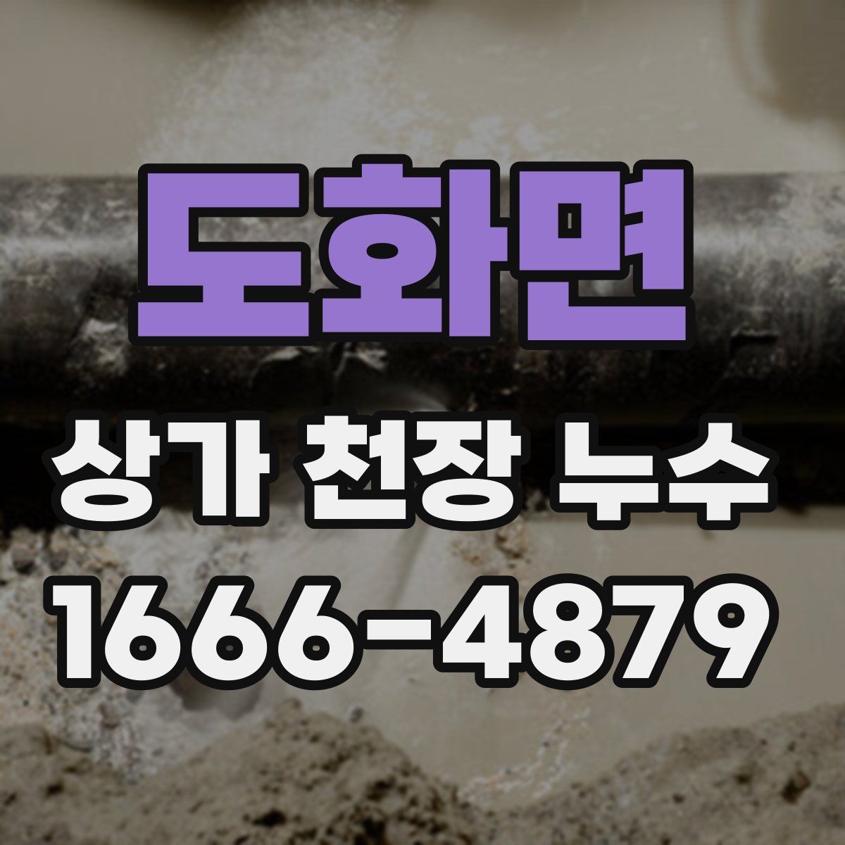 도화면 상가 천장 누수