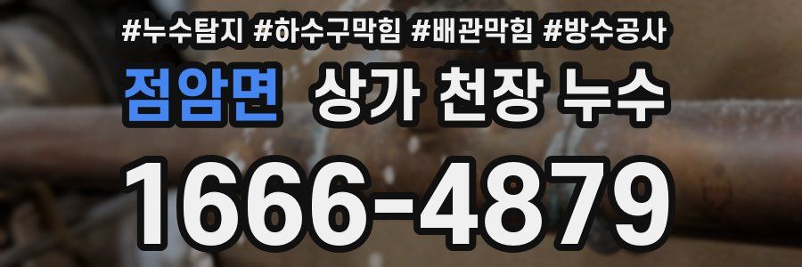 점암면 상가 천장 누수