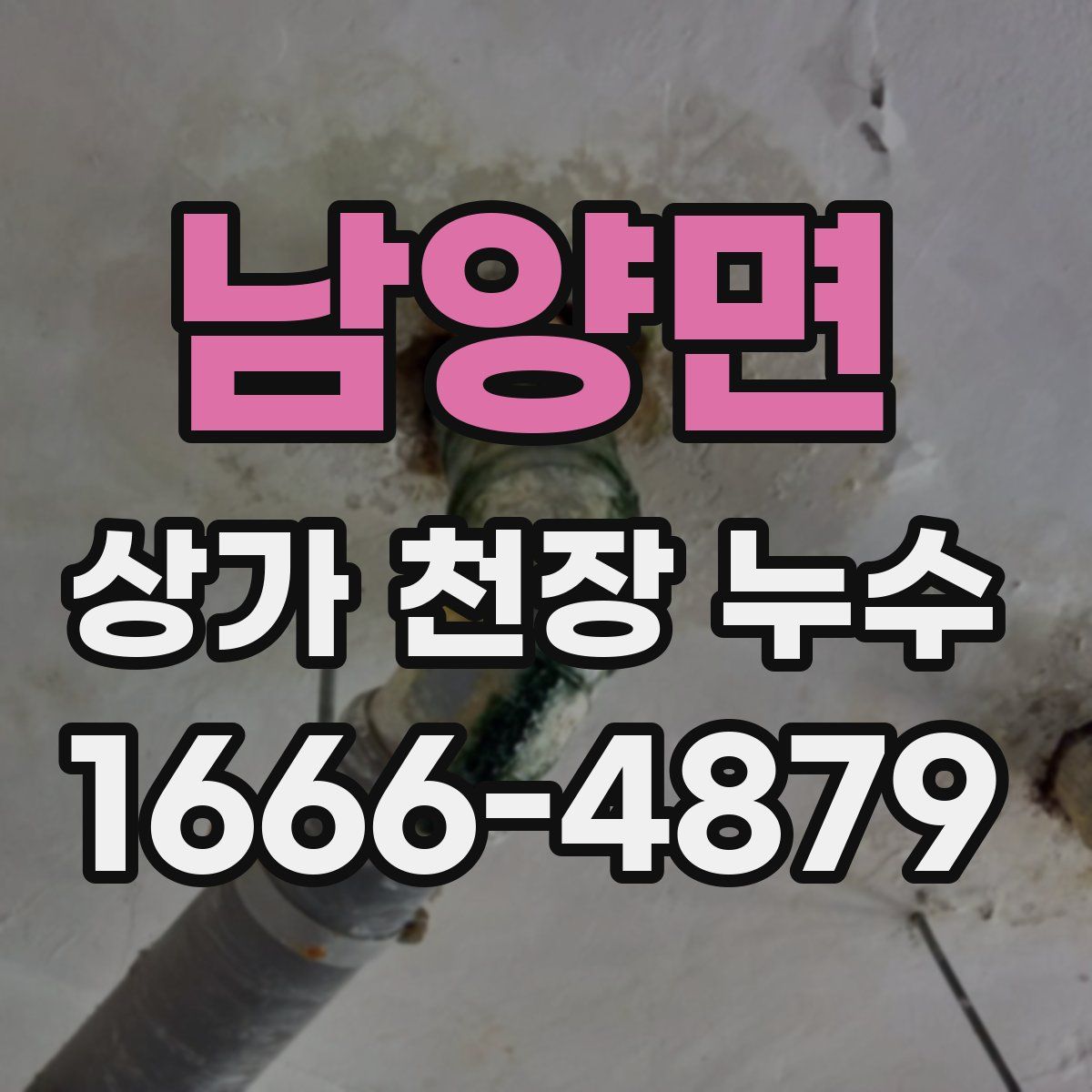 남양면 상가 천장 누수