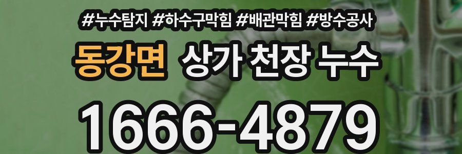 동강면 상가 천장 누수