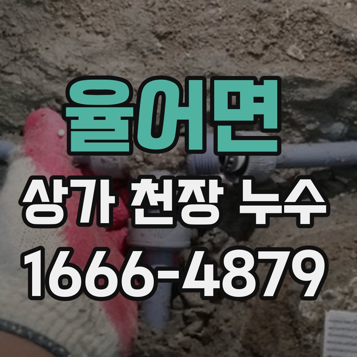 율어면 상가 천장 누수