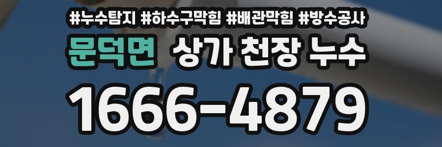문덕면 상가 천장 누수