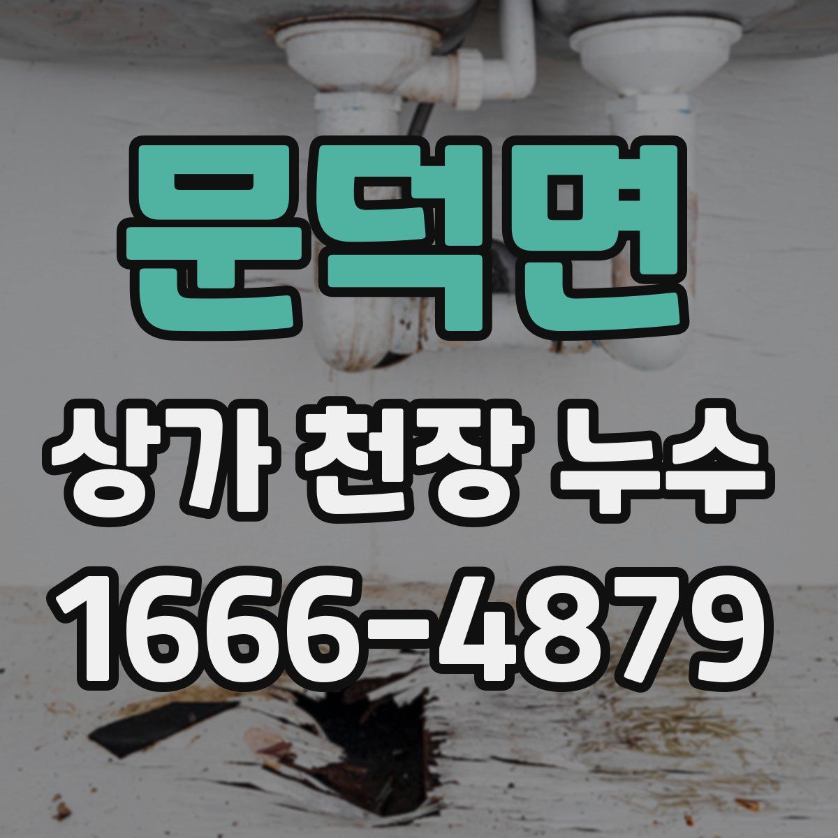 문덕면 상가 천장 누수