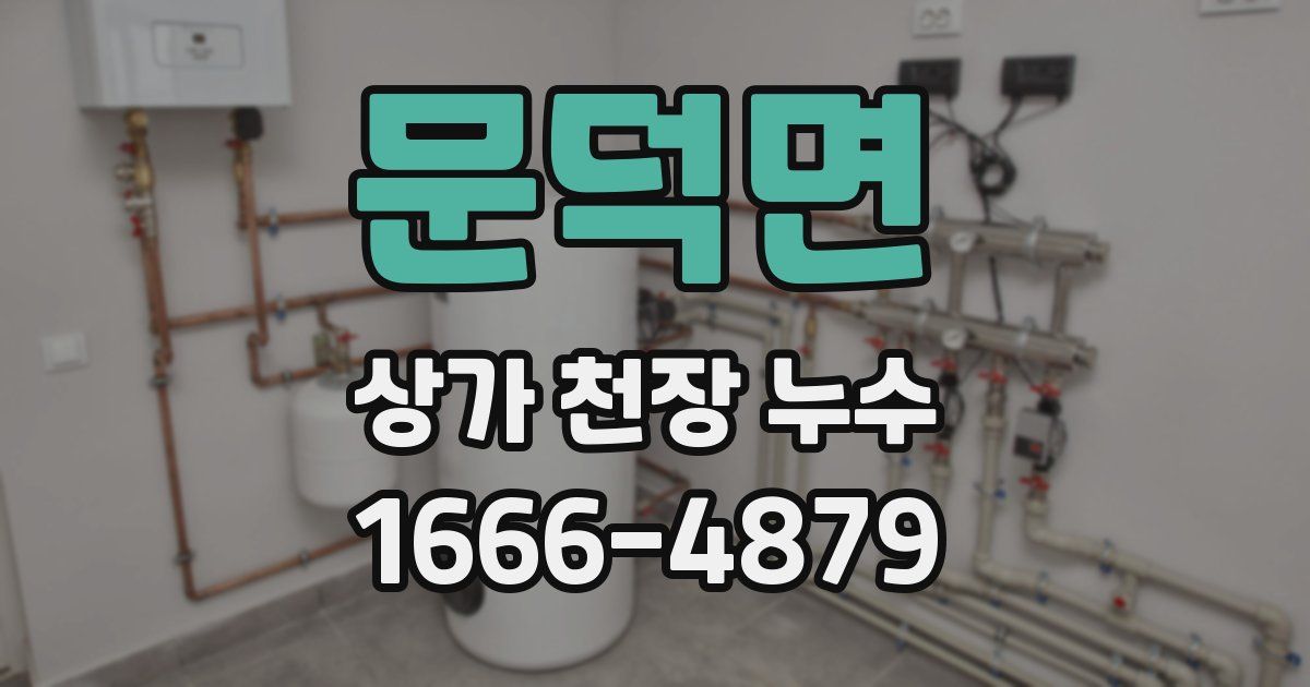 문덕면 상가 천장 누수
