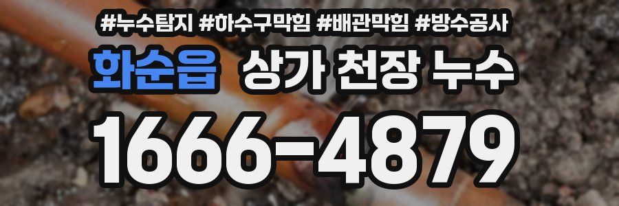화순읍 상가 천장 누수