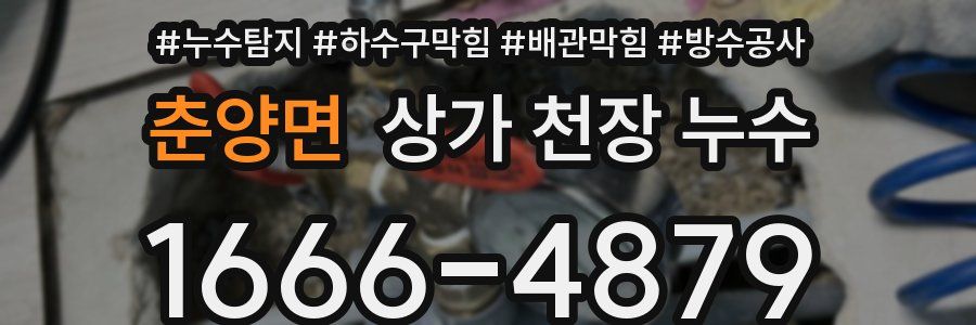 춘양면 상가 천장 누수