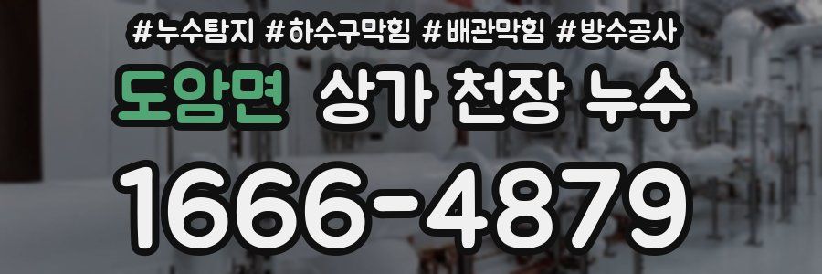 도암면 상가 천장 누수