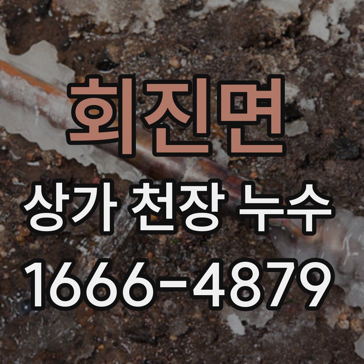 회진면 상가 천장 누수