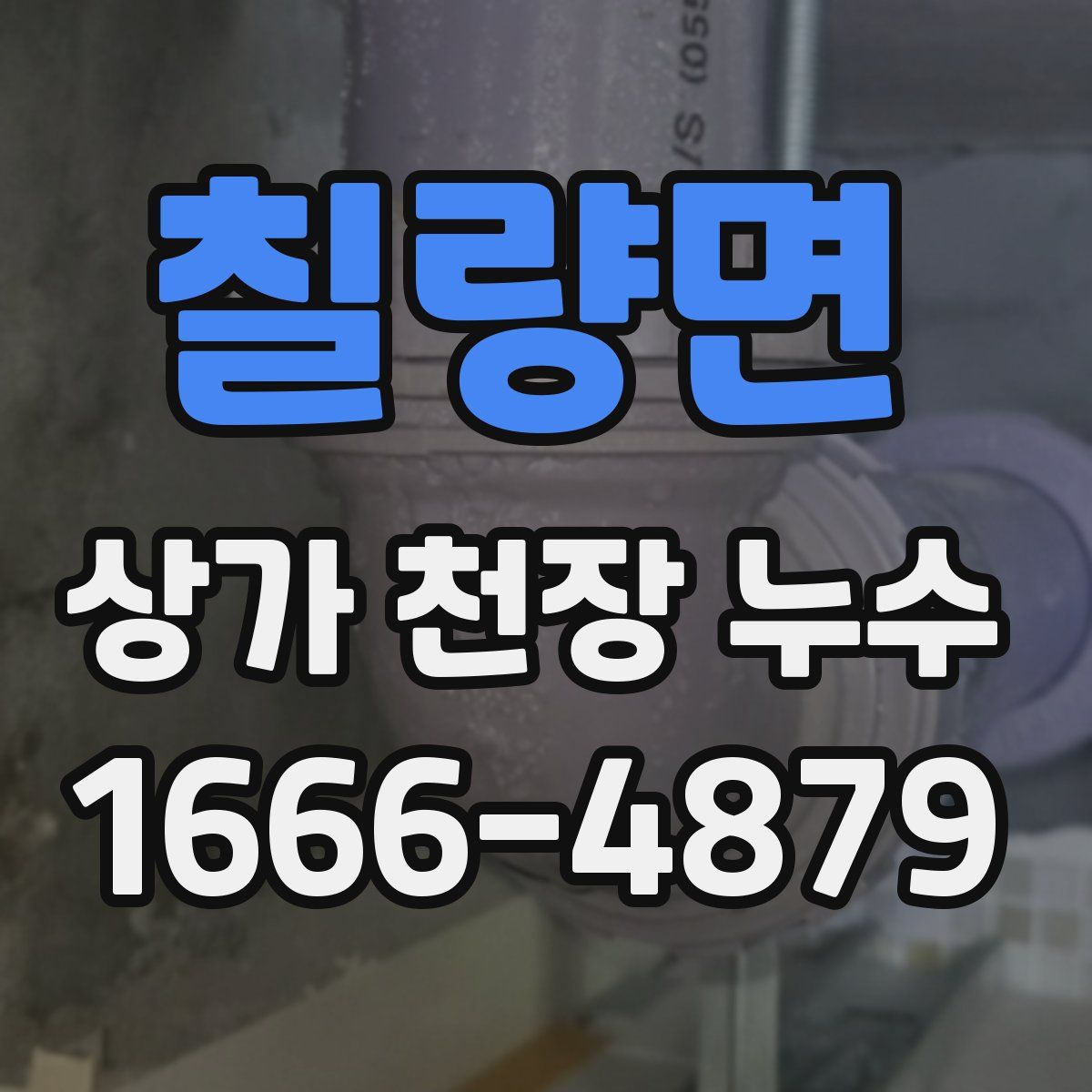 칠량면 상가 천장 누수