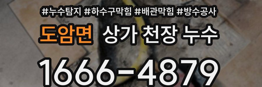 도암면 상가 천장 누수
