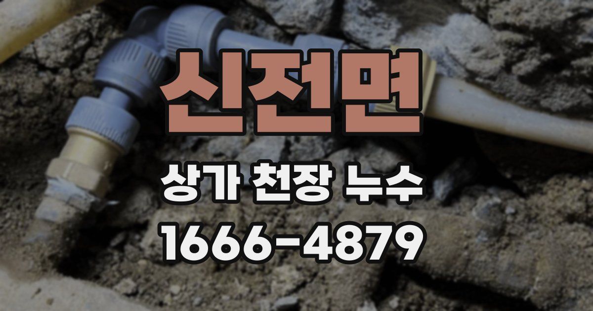 신전면 상가 천장 누수
