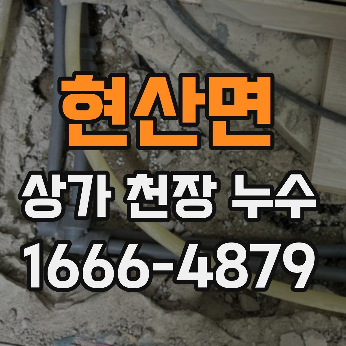현산면 상가 천장 누수