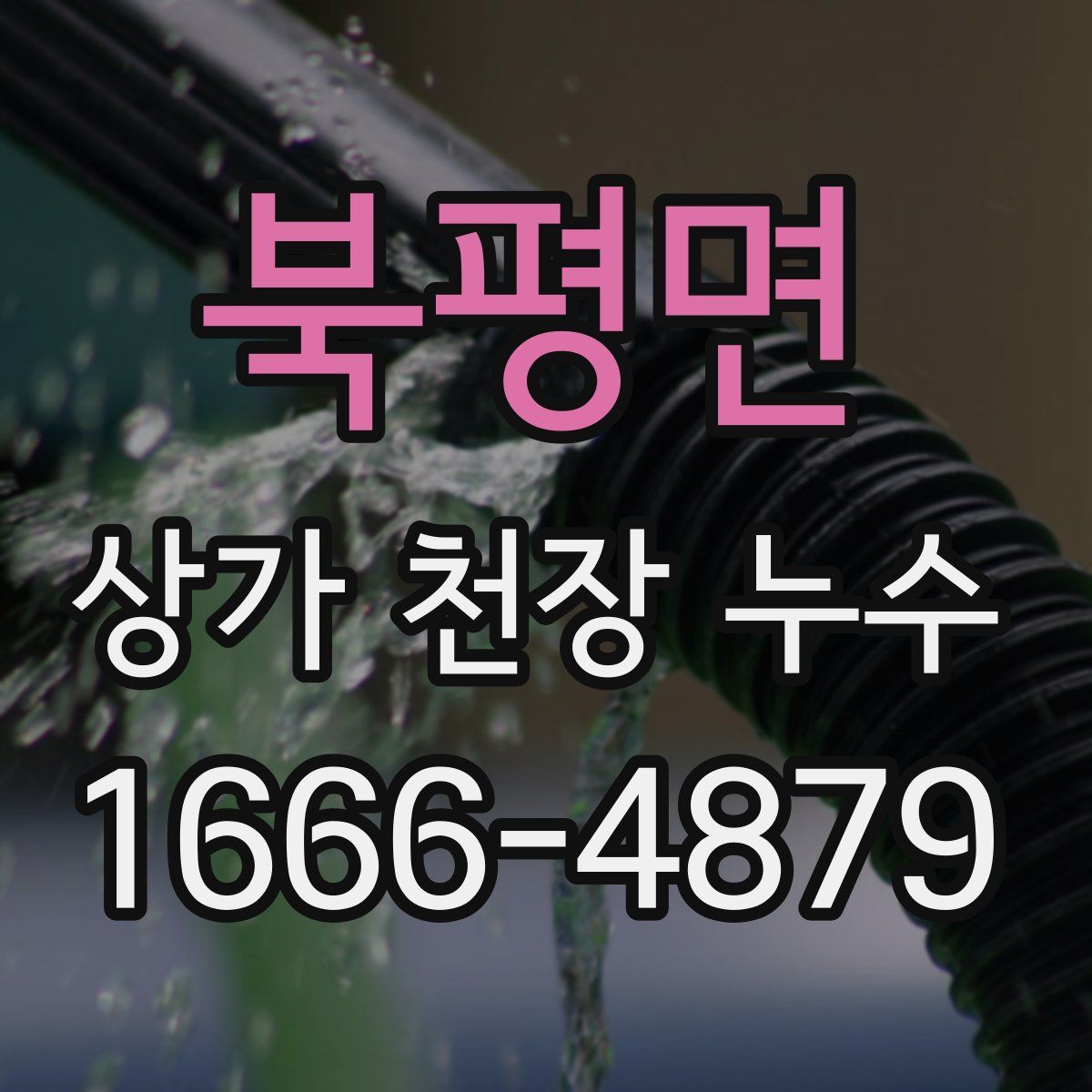 북평면 상가 천장 누수