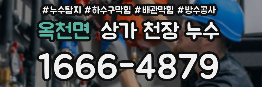 옥천면 상가 천장 누수