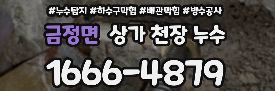 금정면 상가 천장 누수