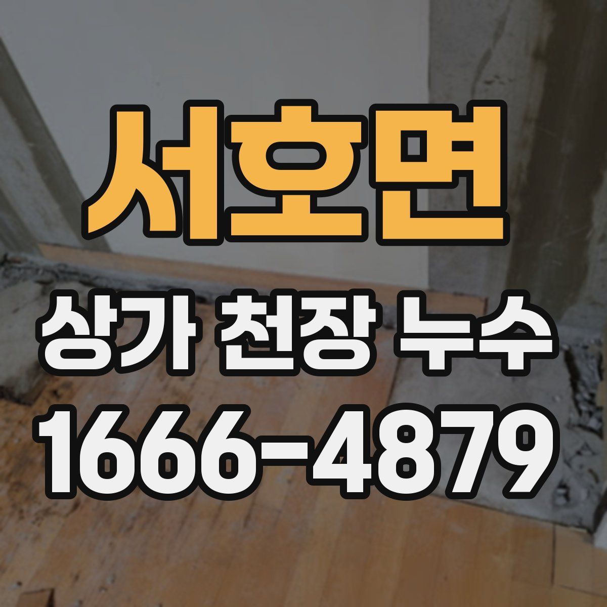 서호면 상가 천장 누수