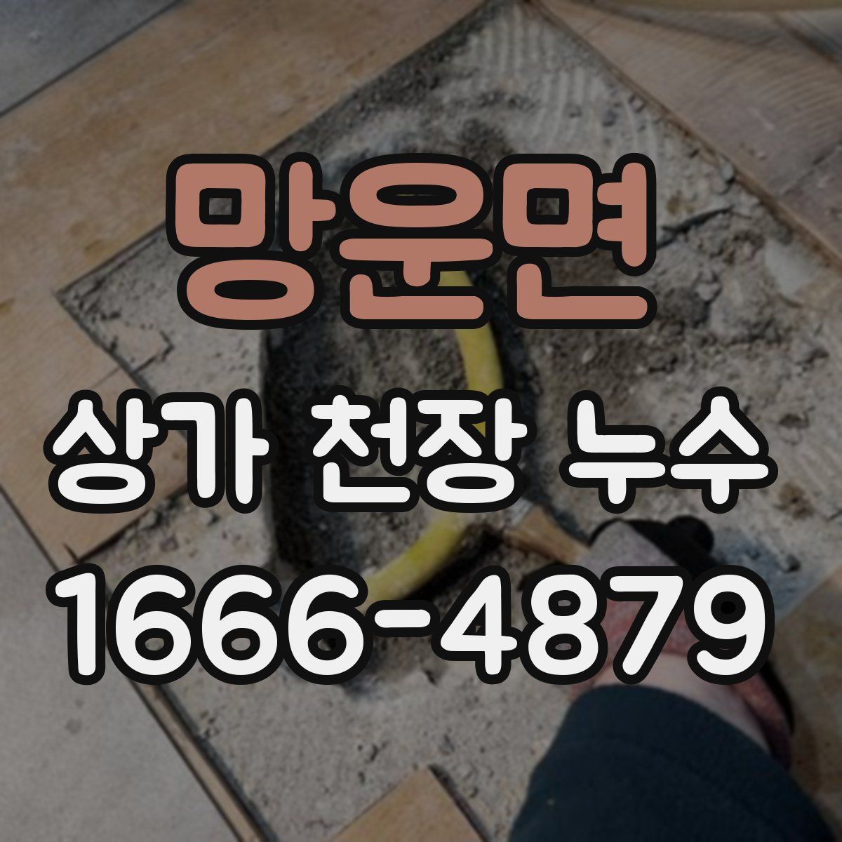 망운면 상가 천장 누수