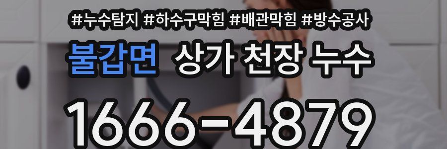 불갑면 상가 천장 누수