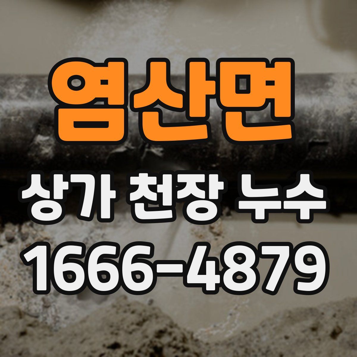 염산면 상가 천장 누수