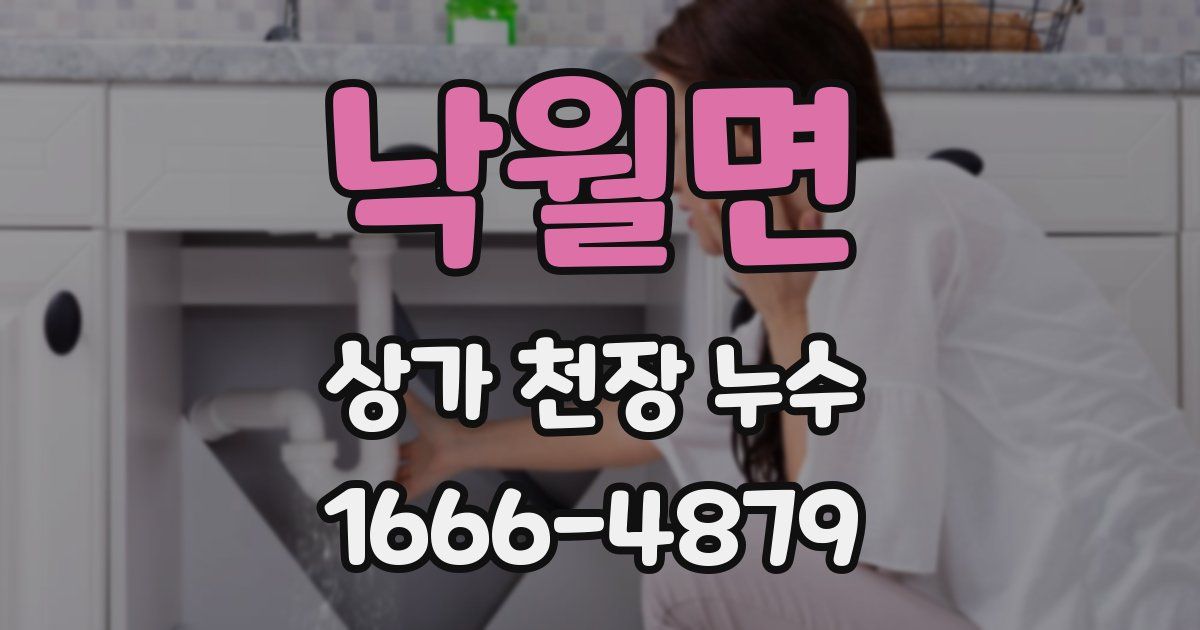 낙월면 상가 천장 누수