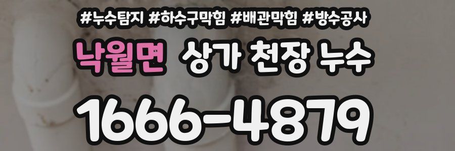 낙월면 상가 천장 누수