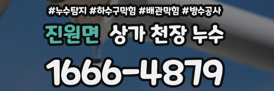 진원면 상가 천장 누수