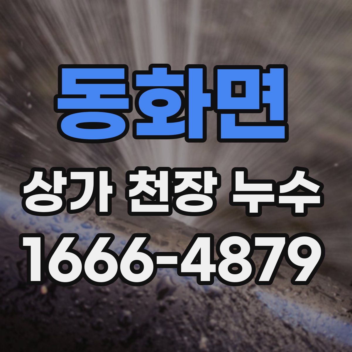 동화면 상가 천장 누수