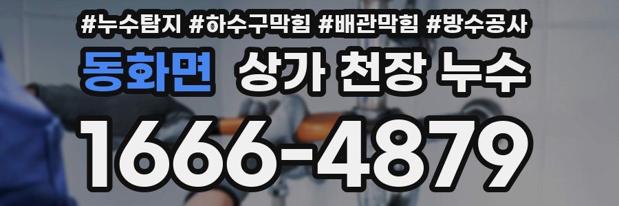 동화면 상가 천장 누수