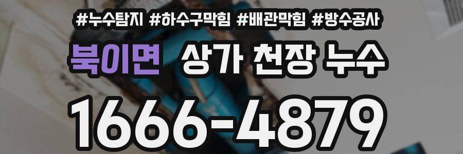 북이면 상가 천장 누수