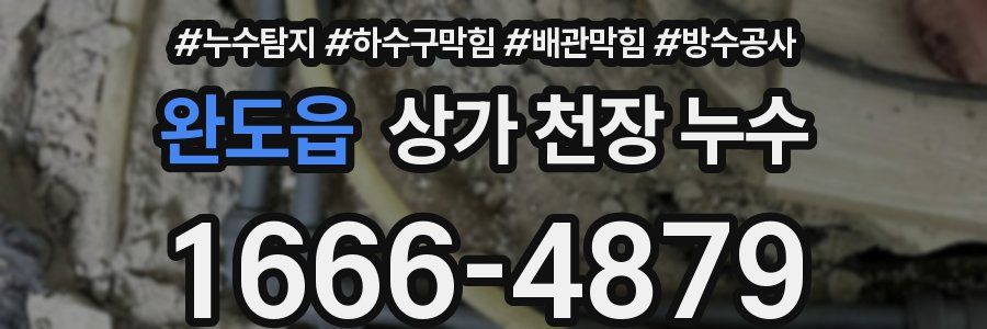 완도읍 상가 천장 누수