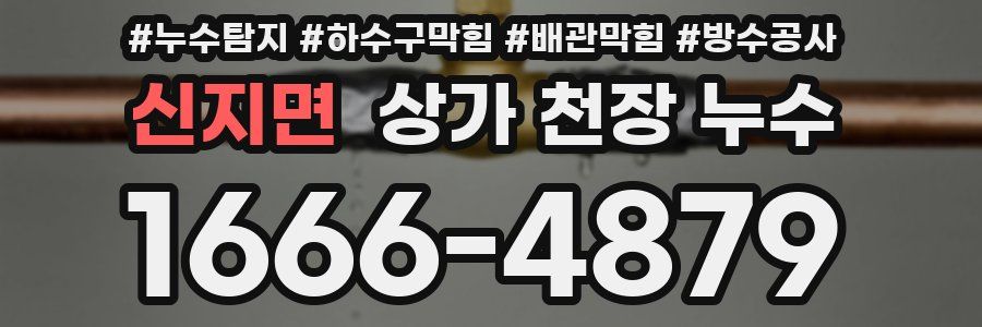 신지면 상가 천장 누수