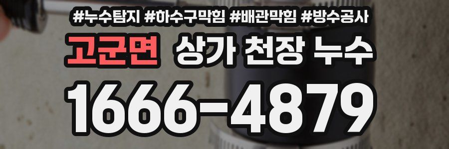 고군면 상가 천장 누수