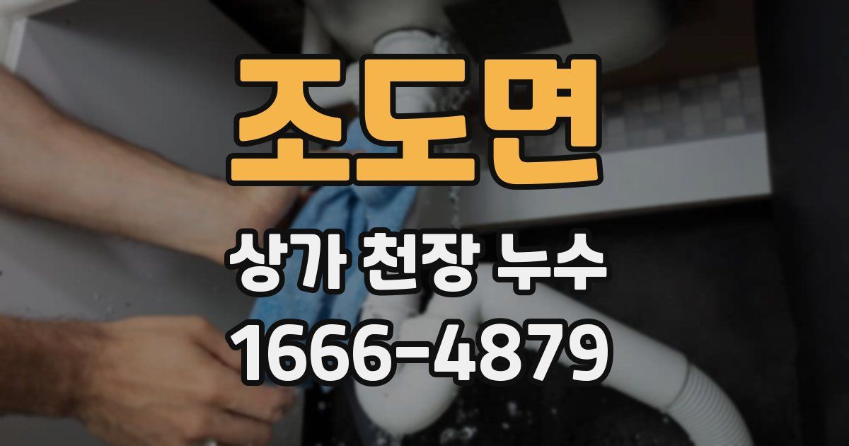 조도면 상가 천장 누수
