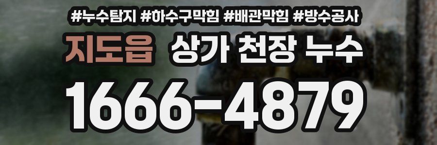 지도읍 상가 천장 누수