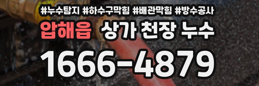 압해읍 상가 천장 누수