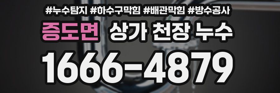 증도면 상가 천장 누수