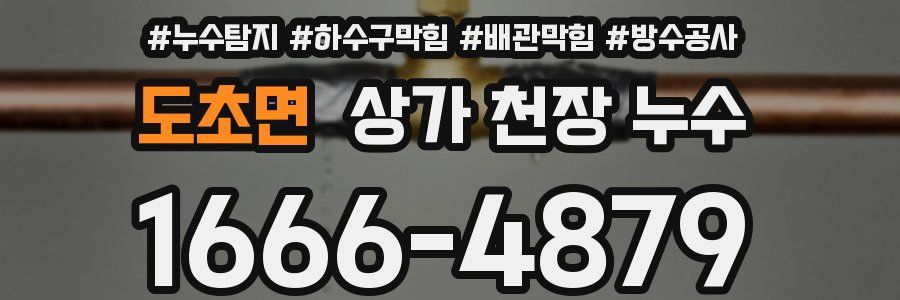 도초면 상가 천장 누수