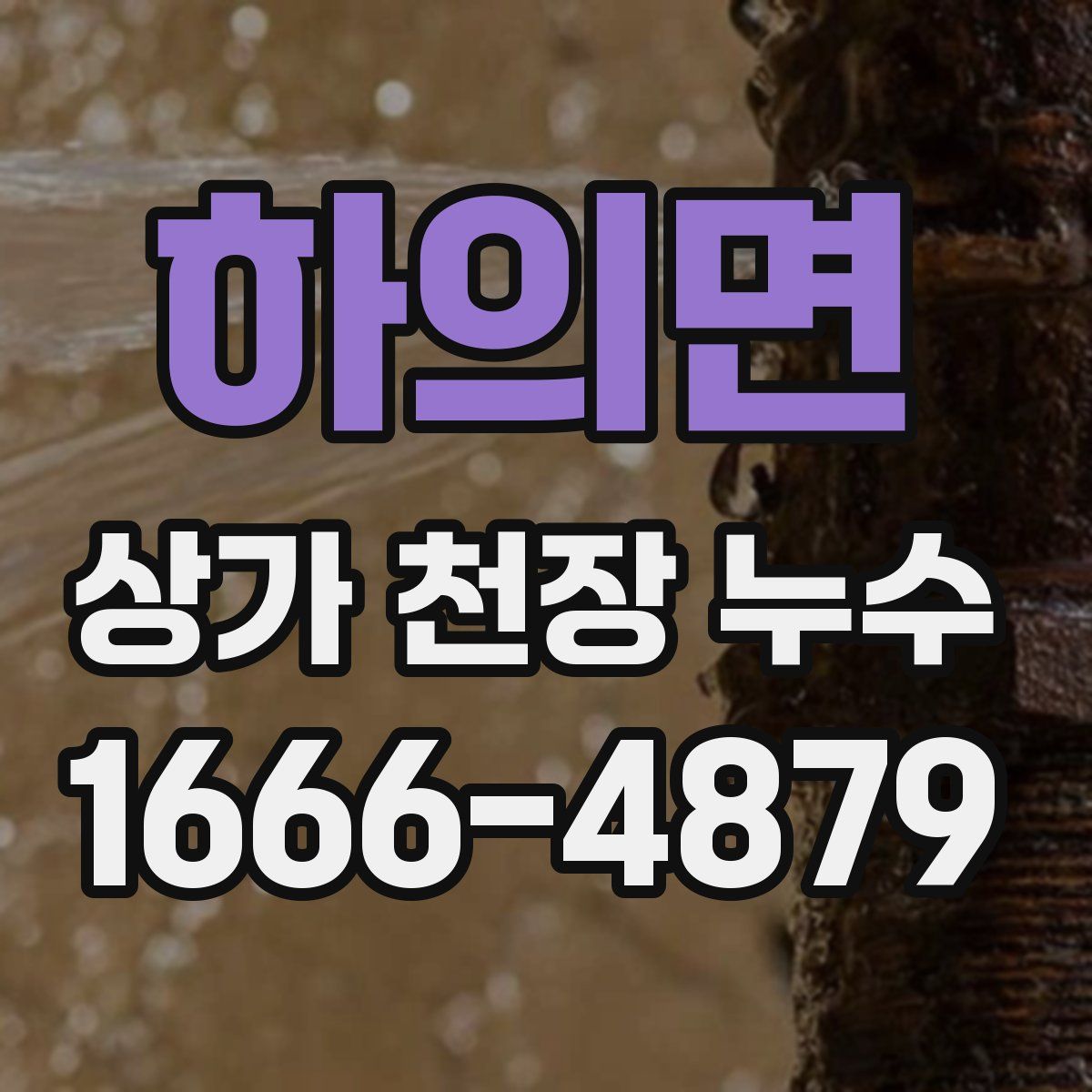 하의면 상가 천장 누수