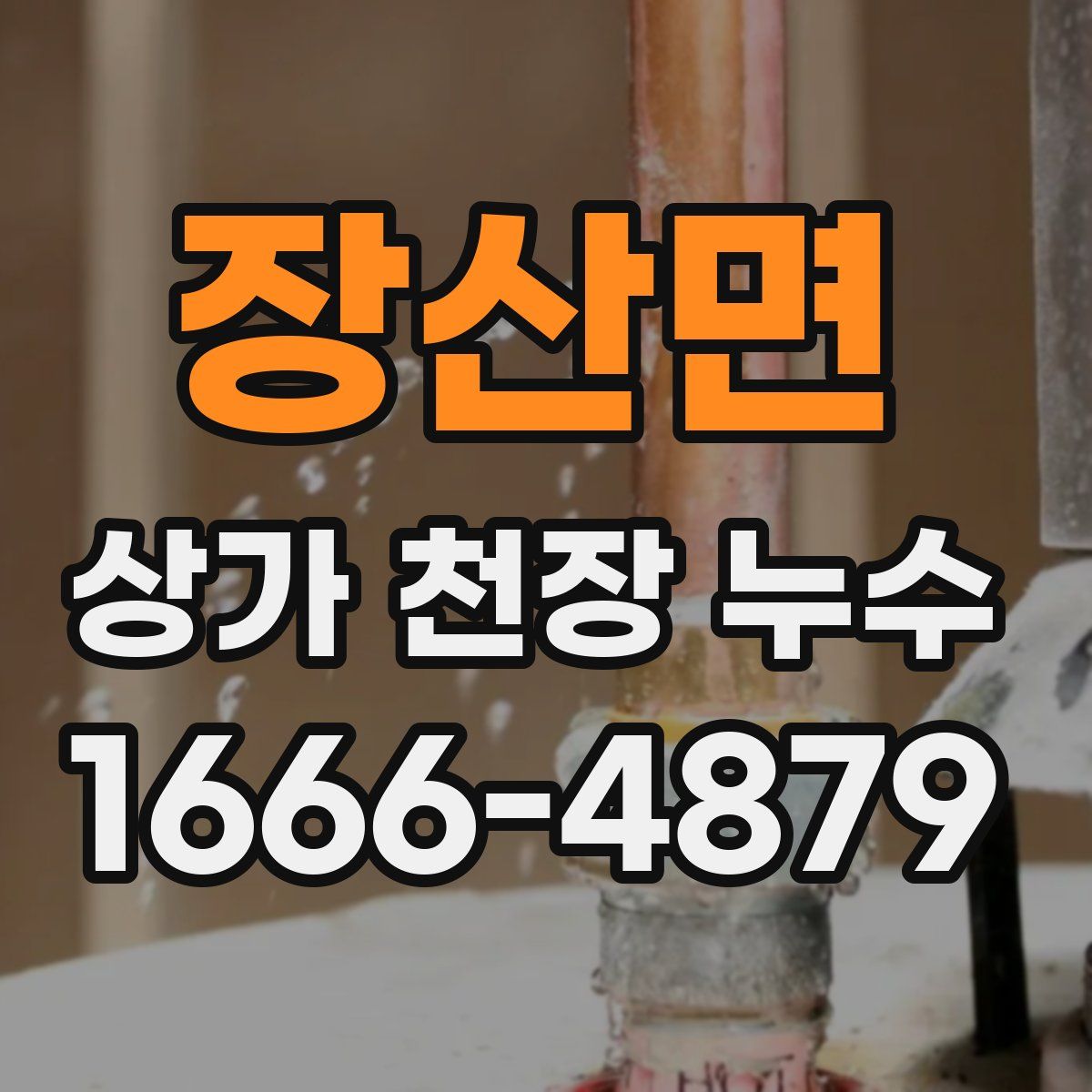 장산면 상가 천장 누수